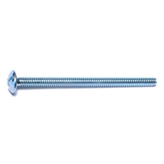 #10-24 x 3" Zinc Plated Steel Coarse Thread Combo Truss Head Machine Screws MSTS-200