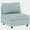 2PCS 1-Seater Armless Sofa-Antique Blue, variant on Modern 2PCS Convertible Armless Sofa Couch Chair with Storage for Living Room Bedroom Apartment