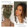 thumbnail image 5 of Hair Wrap for Black Women with Natural Hair Large Stretch Soft Edge Scarves for Braids Dreadlocks Headbands, 5 of 8