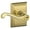 Lifetime Polished Brass, variant on Schlage F51-Fla-Add Flair Single Cylinder Keyed Entry Door Lever Set - Brass