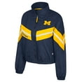 thumbnail image 2 of Women's Colosseum  Navy Michigan Wolverines Thin Ice Full-Zip Windbreaker, 2 of 3