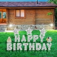 thumbnail image 3 of 18 Pieces Happy Birthday Yard Signs with Stakes, 16 Inches Birthday Outdoor Lawn Signs, Cake Balloon Patio Decorations, Garden Lawn Decorations for Party Outdoor Decor, 3 of 8