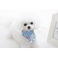 thumbnail image 4 of Azul De Encaje Floral Patrón De Collar De Perro Bowknot Estirable Cachorro Saliva Toalla-m Zulema Collar de perro, 4 of 8