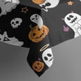thumbnail image 4 of Black Halloween Ghosts and Pumpkins Rectangle Tablecloth 60"x120",Waterproof Polyester Rectangle Table Cloth, Wipeable Spillproof Polyester Tablecloth for Dining, Camping, Indoor and Outdoor, 4 of 6