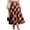 Red, variant on EANJE Midi Plaid Skirt for Women, Vintage Color‑Block Plaid A‑Line Swing Long Skirt, High Waist Loose Flowy Fleece Blend Skirt, Retro Casual Skirt for Fall Winter Daily Wear Green S