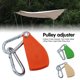 thumbnail image 1 of Polea de elevación portátil de alta dureza y resistente Hesroicy, ajustador de polea para exteriores, fijador de carpas, suministros para exteriores, 1 of 8