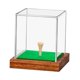 thumbnail image 4 of Caja de exhibición de pelotas de golf de acrílico con soporte para tee, vitrina transparente con base de madera para auriculares, joyería de recuerdo, 4 of 9