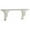 White 1 Shelf Solid Scroll Rectangle 32" x 7" x 14", variant on DecMode Indoor White Wood Farmhouse Wall Shelf