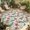 Khaki Green, variant on Coastal Tropical Outdoor Rug for Patio/Deck/Porch, Non-Slip Large Area Rug 6 x 9 Ft, Green Palm Leaf Flowers Straw Hat Indoor Outdoor Rugs Washable Area Rugs, Reversible Camping Rug Carpet Runner