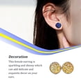thumbnail image 4 of 1 par de pendientes de tuerca de acero inoxidable para mujer, regalos para novias y madres, accesorio de joyería para celebración de compromiso Ropa, zapatos y accesorios Miscelánea tipo 26 Sonducket AP011021-26, 4 of 6
