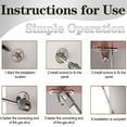 thumbnail image 3 of 2Pcs Gas Strut Arm 200N, Original Gas Shock Spring, Pneumatic Hydraulic Kitchen Furniture Gas Spring, for Lifting Door Cabinet Kitchen Furniture Shock Absorber, 3 of 5
