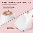 thumbnail image 2 of Bikini Trimmer for Women, 3 in 1 Electric Razors with LED Display, Waterproof Wet & Dry Use Hair Trimmer Kit for Ladies Pubic Legs Face Underarms, Type-C Rechargeable Portable Womens Body Shavers Set, 2 of 10