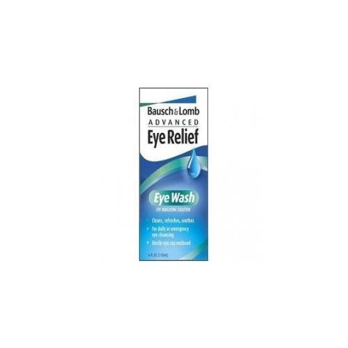 Bausch & Lomb Advanced Irrigating Solution Eye Relief Eye Wash, 4oz, 4