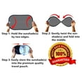 thumbnail image 3 of Car Window Sunshades(3 Pack)-80 GSM for Maximum UV protection-Size 19''X12'' or 21''X14''-FREE Bonus Cleaning Cloth Included, 3 of 6