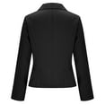 thumbnail image 5 of Yteetum Blazers for Women Oversized Lapel Single Breasted Button Cropped Blazer Business Suit Jacket Womens Casual Solid Plus Size Turndown Collar Loose Long Sleeve Professional Office Wear Blazer, 5 of 9