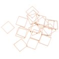 thumbnail image 3 of 2x 20 piezas colgante geométrico pendiente colgante halzgos de bricoje - cuadrado pteado Zulema  Pendiente colgante colgante, 3 of 8