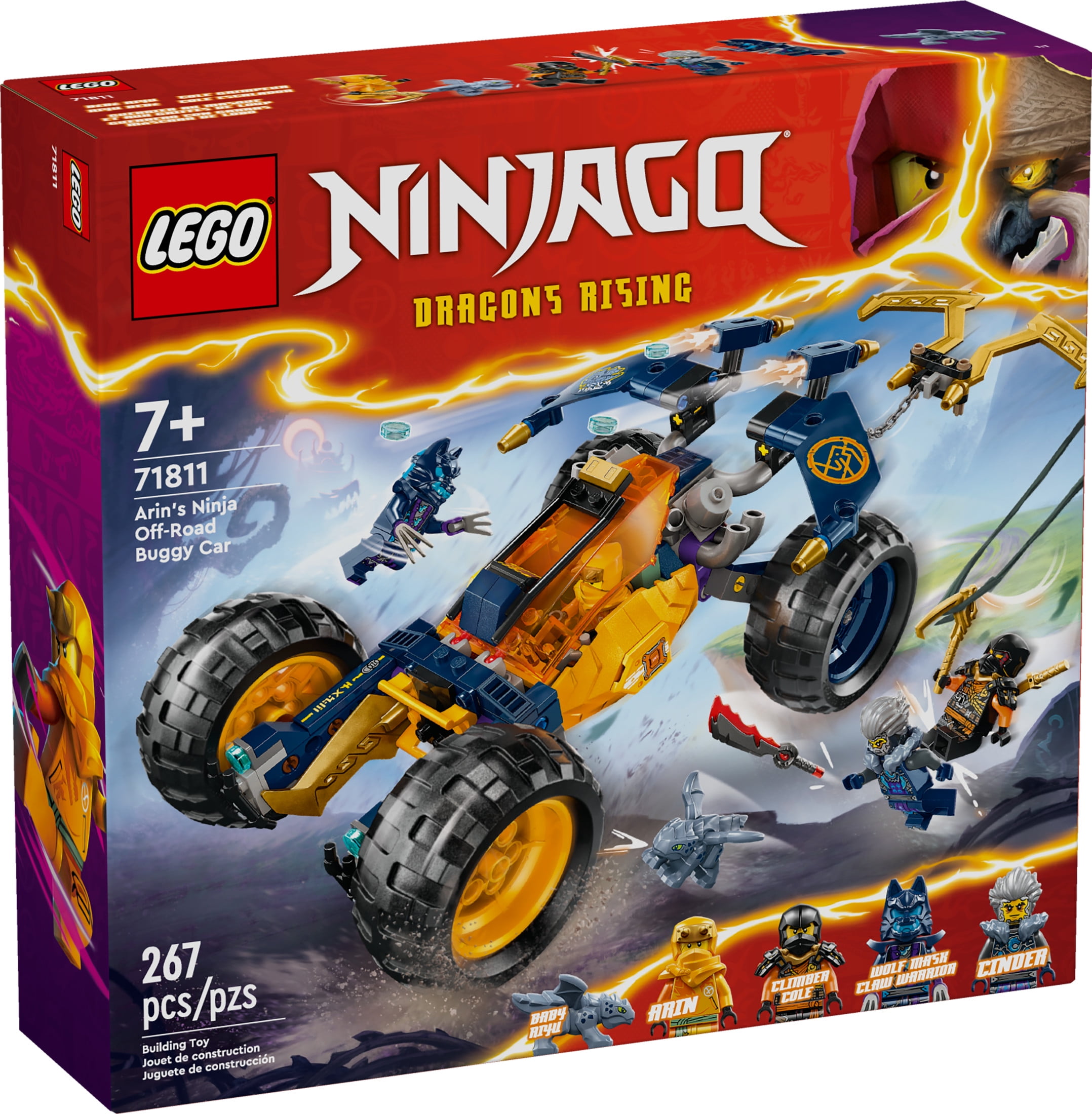 LEGO NINJAGO Arin's Ninja Off-Road Buggy Car Toy with 4