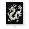 thumbnail image 4 of Black Background Pearl Diamond Painting Kit for Adults, DIY Special Shape Pearl Gem Art Kit, Peacock Dragon Tiger Deer Angel Wing Jellyfish Pattern, Rhinestone Canvas Wall Decor Craft Gift, 4 of 9