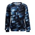 thumbnail image 7 of Sweatshirt For Womens Crewneck Geometric Lattice Hoodies Teen Girls Cute, 7 of 7
