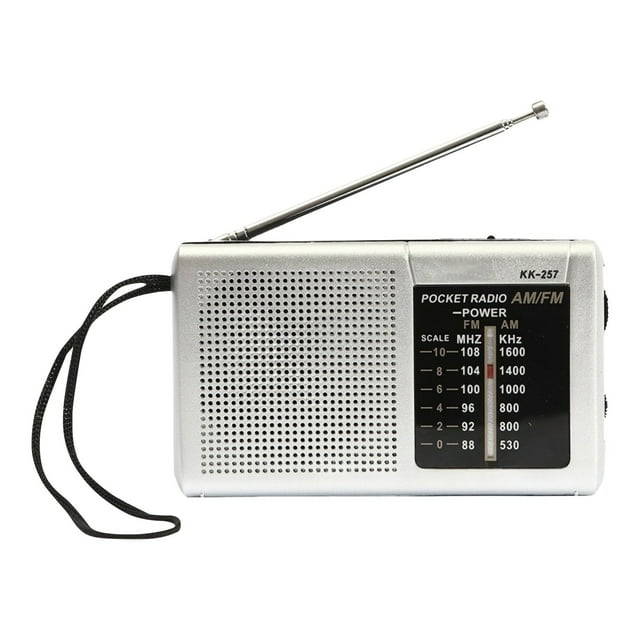 Portable Retro AM FM with High Sensitivity Receiver and Two Band Operation for Home Travel Outdoor Use