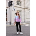 thumbnail image 5 of Arshiner Girls 2 Piece Clothes Long Sleeve Sweatshirt & Flared Pants Fall Clothing Set, 5 of 6