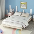 thumbnail image 3 of Modern Design Full Floating Platform Bed Frame for White Washed Color, 3 of 9
