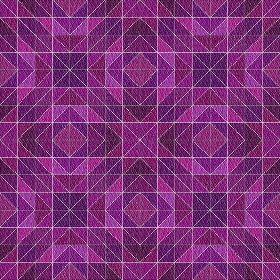 Ahgly Company Machine Washable Indoor Square Transitional Crimson Purple Area Rugs, 4' Square