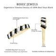 thumbnail image 5 of Rosec Jewels Natural Black Onyx Half Eternity Ring with Moissanite for Women - AAA Quality, 10K Yellow Gold, US 10.00, 5 of 8