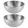 thumbnail image 1 of 2 Pcs Bol de Rangement pour Riz en Acier Inoxydable Bol à Manger Bol à Salade Bol à Nouilles Bol à Légumes, 1 of 9