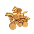 thumbnail image 2 of Estatua de caballo, recuerdo del año del Caballo, figura única, decoración del año Chino 2026 para escritorio, sala de estar, estantería., 2 of 8