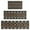 Boho Brown and-1, variant on Boho Brown and Black Ethnic Pattern Kitchen Rugs Sets Of 3,Kitchen Runner Rugs Non Skid Washable,Decorative Kitchen Floor Mats for Kitchen,Sink,Laundry,17"x30"+ 17"x47" + 17"x59"