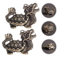 thumbnail image 4 of 1 pieza exquisita tortuga dragón de latón con forma de decoración de latón para escritorio., 4 of 5