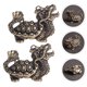 thumbnail image 4 of 1 pieza exquisita tortuga dragón de latón con forma de decoración de latón para escritorio., 4 of 5