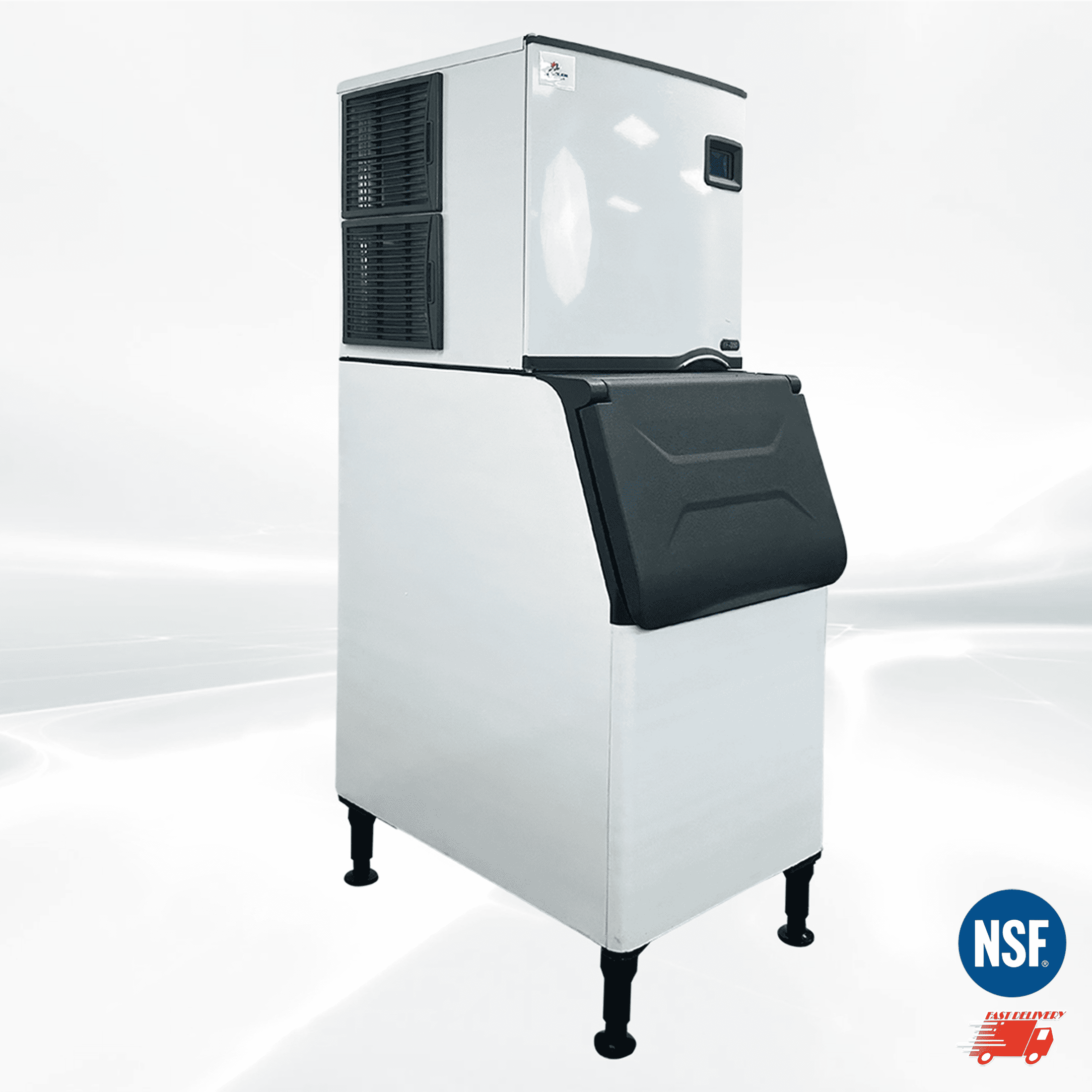 Cooler Depot NSF 350 lb Commercial Ice Maker Machine, Split Design with Touch Screen, Model TF350