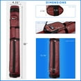 thumbnail image 6 of GSE Games & Sports Expert 2x2 Hard Oval Billiard Cue Case. Pool Cue Stick Carrying Case, Billiard Pool Cue Accessories (5 Colors Available), 6 of 8