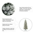 thumbnail image 4 of Glitz Design Glitzhome 7.5ft Pre-Lit Flocked Pencil Pine Artificial Christmas Tree with 350 Warm, 4 of 8