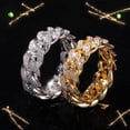 thumbnail image 3 of Funie Fashion Twisted Ring Creative Jewelry Ring Cubic Zirconia Alloy Finger Ring for Gift, 3 of 8