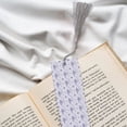 thumbnail image 6 of Kdxio Stripes and Sprigs of Lavender Print Metal Tassel Bookmarks,Perfect Gift for Art Lovers and Bookworms Metal Bookmarks for Women, 6 of 8