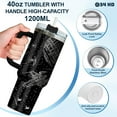 thumbnail image 5 of Movie Lover Tumbler 40oz - Film Fan Gift - Stainless Steel Insulated Cup with Handle & Straw - Funny Cinema Design, 5 of 6