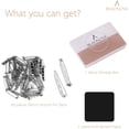 thumbnail image 4 of 60 Pcs Brooch Pin Back Bar Clasp Pinback Backings 1.5 Inch Silver Craft Badge Name Tag DIY Jewelry Making, 4 of 6