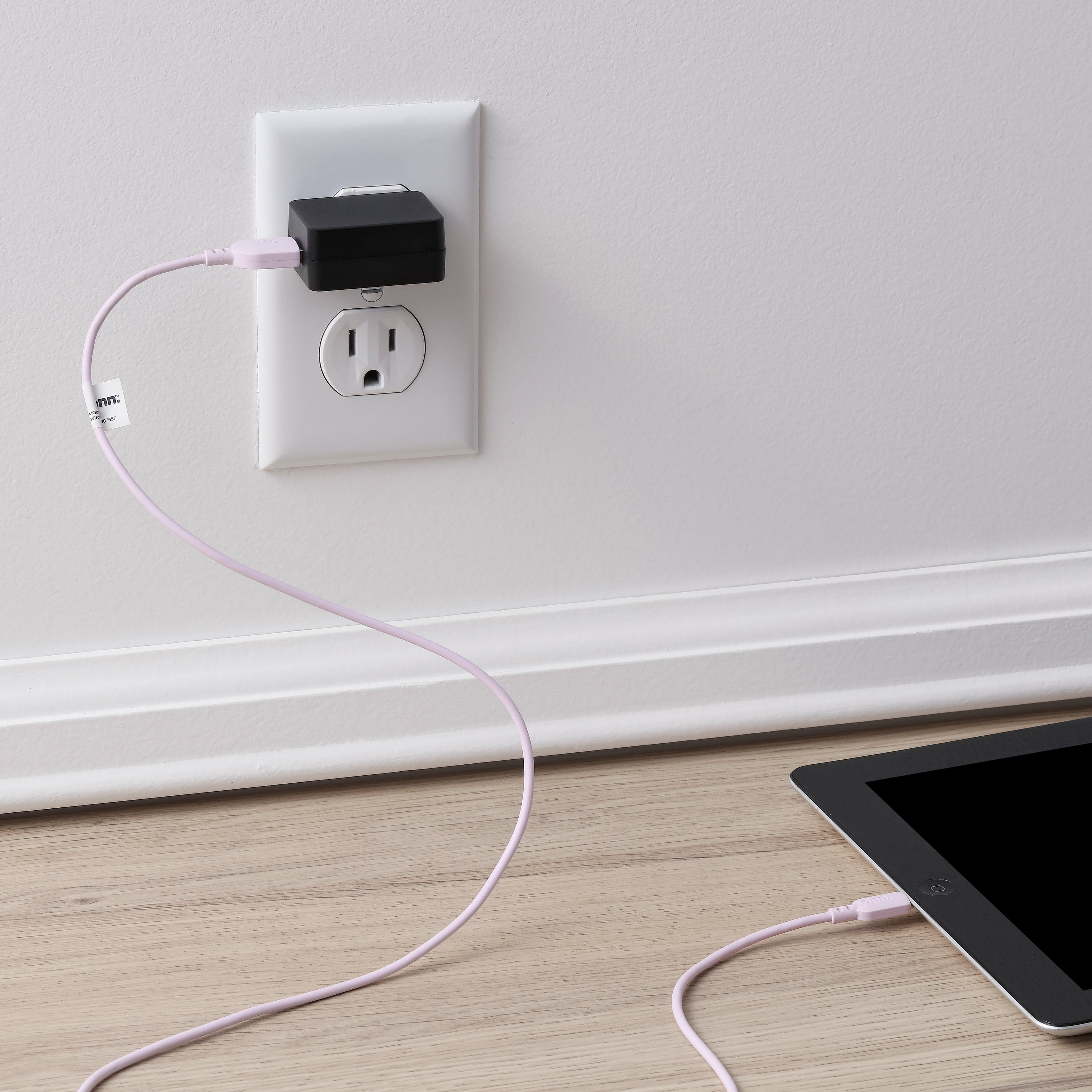 onn. 3' Lightning to USB Cable, Pink