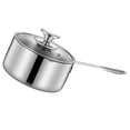 thumbnail image 4 of Stainless Steel Milk Pot Handheld Soup Pot Stovetop Milk Pot Cooking Pot Kitchen Milk Heating Pot, 4 of 9
