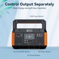 560W Power Station, Flashfish 520Wh/140400mAh Portable Solar Generator for CPAP Machine Outdoor RV/Van Camping Blackout Emergency