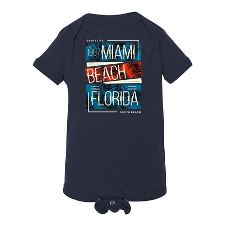 

South Beach Miami Florida Bodysuit Infant -Image by Shutterstock 6 Months
