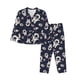 thumbnail image 1 of Balery Cartoon Spaceship Conjunto de Pijama con Estampado para Mujer, Conjunto de Dos Piezas con Manga Larga, Ropa de Dormir Suave con Bolsillos, Pijamas Cómodos-Medium, 1 of 7
