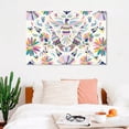 thumbnail image 1 of Cuadro Decorativo Arte Mexicano Huichol Otomí Lienzo Canvas Artístico No Sintético Tintas Ecologica, 1 of 4