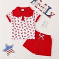 ASEIDFNSA Toddler Kids Independence Day Gentleman Set with Bow Tie ...