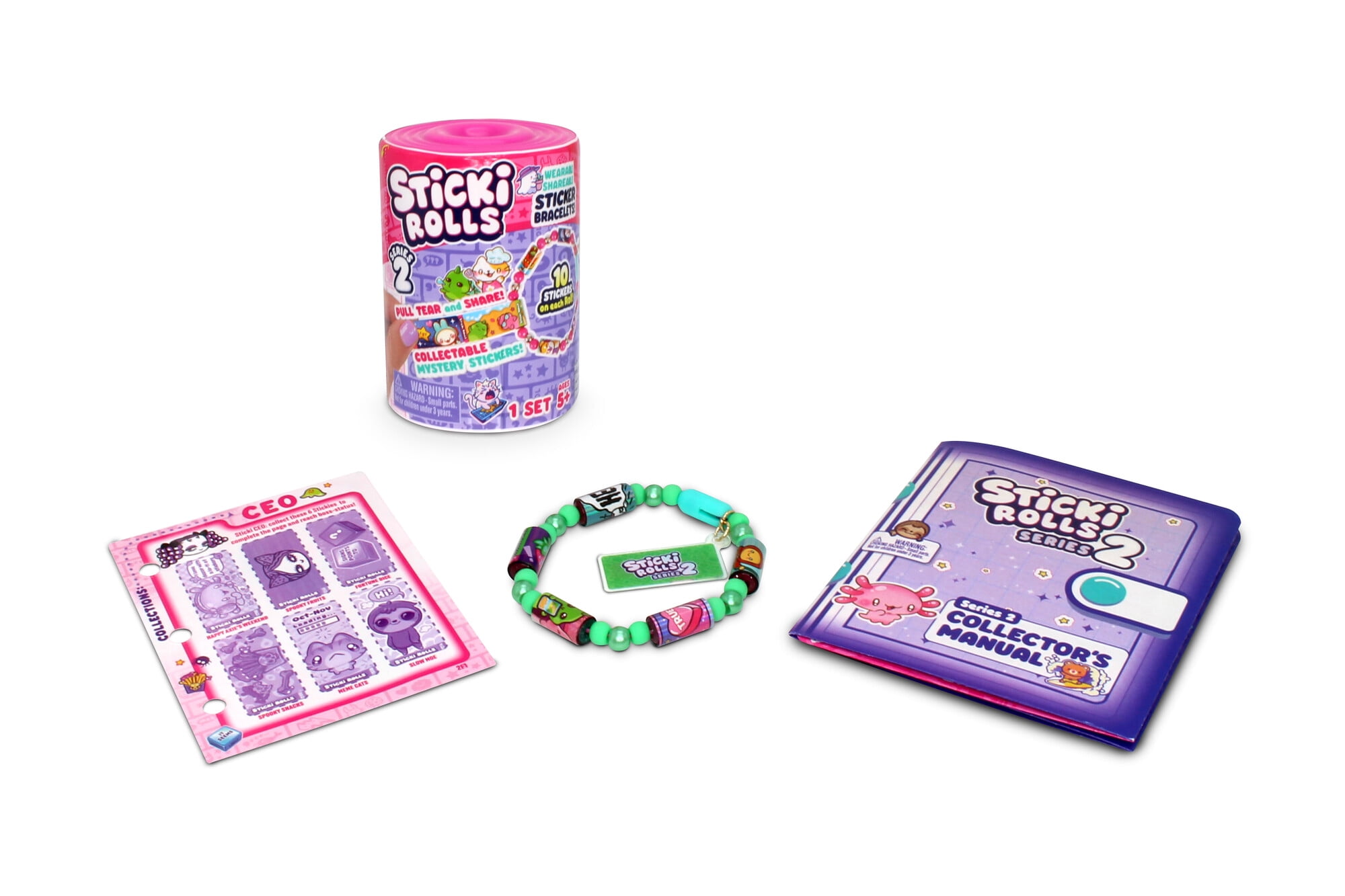 Sticki Rolls, bracelets autocollants - Capsule-surprise Série 2