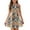 Brown, variant on TQWQT Girls Dresses Summer Cute Floral Print Dress Size 10-12 Kids Tie Front Mini Dress Sleeveless Girls Sundress Tween Girls Clothes Beige 120