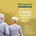 thumbnail image 2 of Spring Valley Adult 50+ Vitality Probiotic with Zinc Dietary Supplement, 30 Delayed-Release Capsules, 2 of 7
